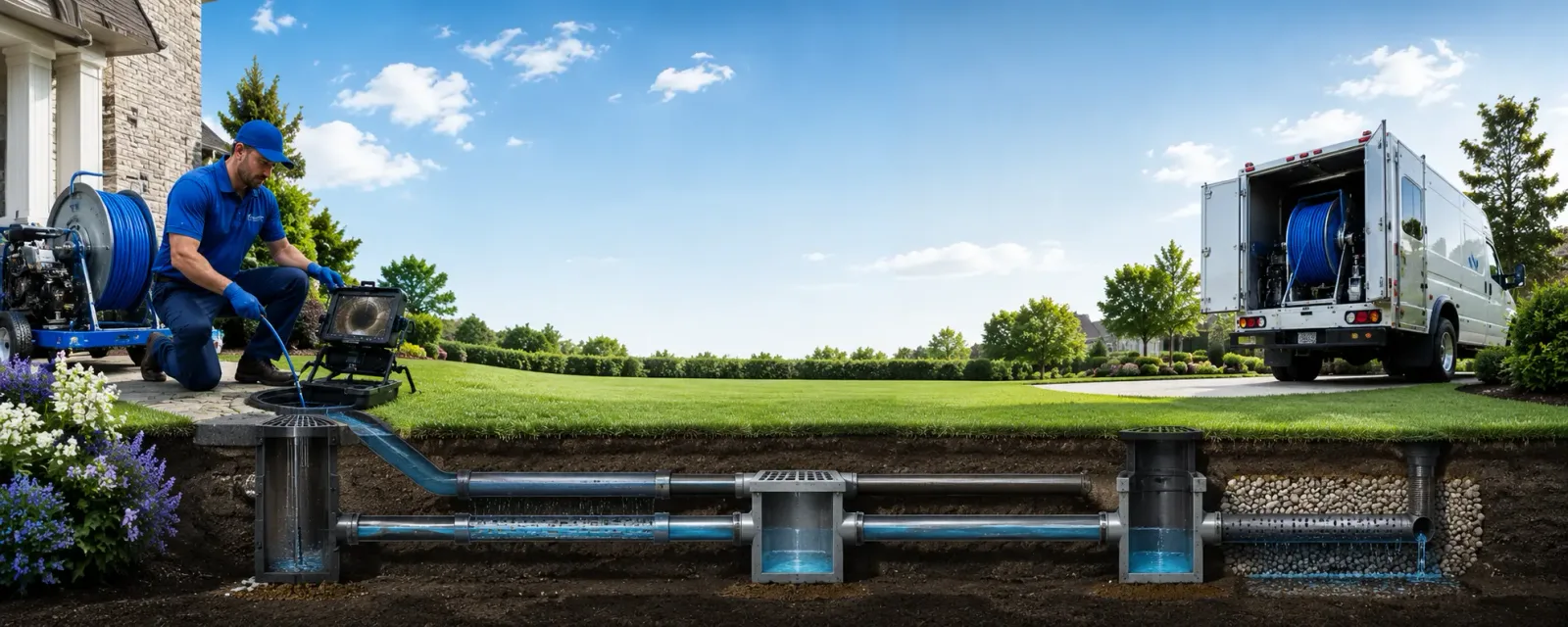 Outdoor drain cleaning information for Tarlton, OH